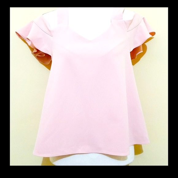 Forever 21 Cold Shoulder Flared Top Size S - Picture 5 of 11